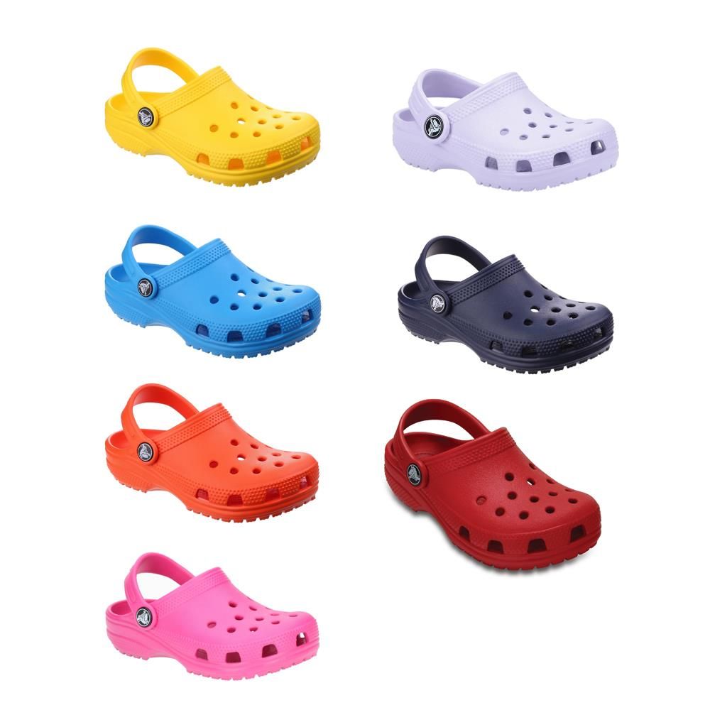 Image of Crocs: Kids Classic Slip On Crocs Various Colours