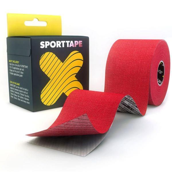 Image of Sport Tape Extra Sticky Kinesiology Tape Red