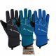 VAUDE: La Varella Ski Gloves - Black,Pacific,Signal Blue and Sizes 6,7,8,9,10,11
