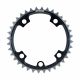 FSA: K-Force ABS Road 110BCD 2x11 5h Chainring - Black, Grey Decal - 39T - Grey