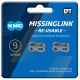 KMC: MissingLink 9X Joining links -  Silver - EPT 2pcs