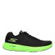 Skechers: Black/Green Go Run Razor + Razor + Sports Shoes